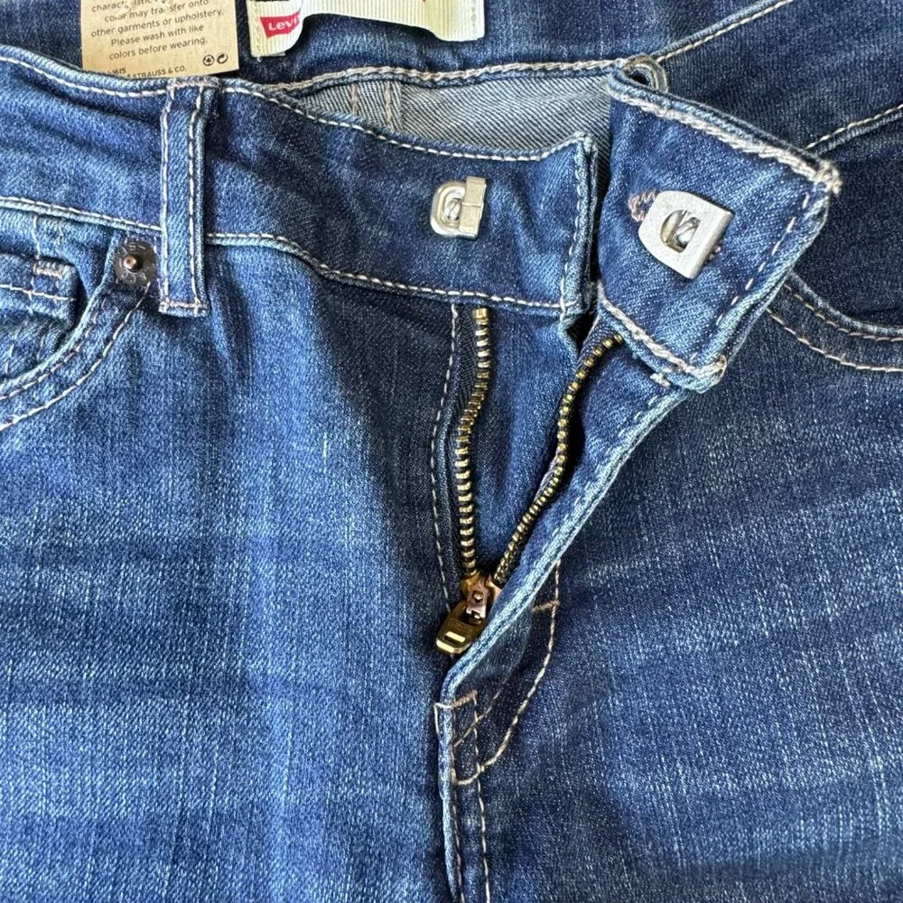 LEVIS 711 Skinny Jeans Girls 10 NWT Blue Denim Levi's Girl Jean NEW - Picture 5 of 9
